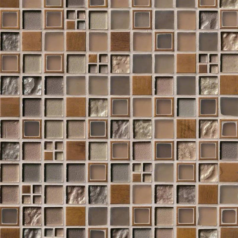 MSI Manhattan Blend Glass & Metal Tile