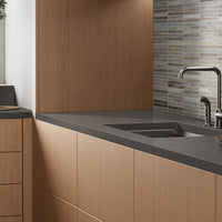 MSI Manhattan Gray Quartz — surface detail in gray tonality factory-finished eased edge ready for install