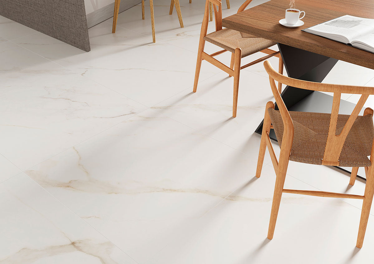 MSI Monza Marbello — surface detail in natural tonality through-bodied porcelain for full-room install