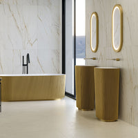 MSI Urbanslat Marmi Gold 16 x 48 Satin — surface detail in gold tonality
