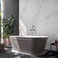 MSI Urbanslat Marmi Grey 16 x 48 Satin — surface detail in grey tonality