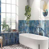 MSI Marza Cobalt Subway Tile — surface detail in natural tonality