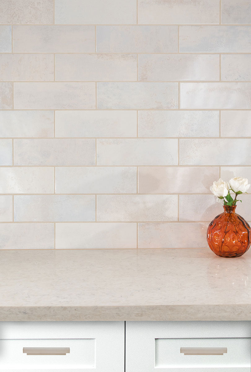 MSI Marza Pearl Subway Tile — surface detail in pearl tonality