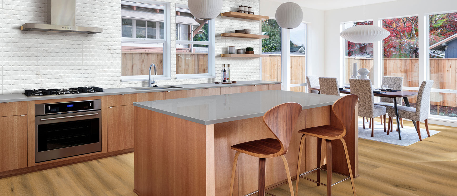 MSI Meridian Gray - Quartz Island Countertop