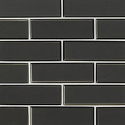 Metallic Gray Bevel Subway Tile (2 x 6)