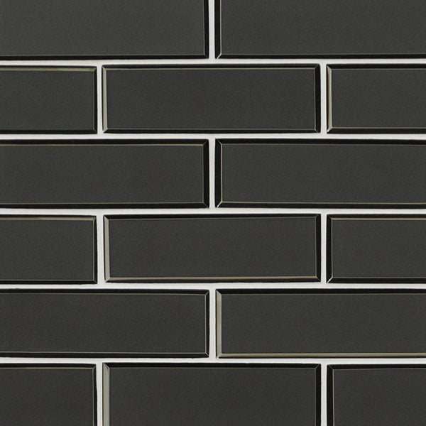 MSI Metallic Gray Bevel Subway Tile