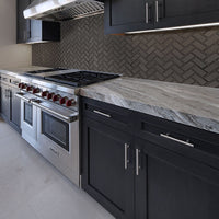 MSI Metallic Gray Bevel Herringbone 8mm — surface detail in gray tonality