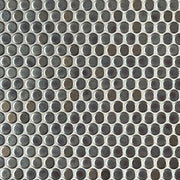 Metallico Penny Round Glass Mosaic Tile