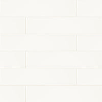 MSI Metro White 2x8 Glossy — Porcelain Wall Tile in white tonality