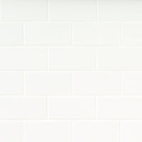MSI Metro White 3x6 Glossy — Porcelain Wall Tile in white tonality