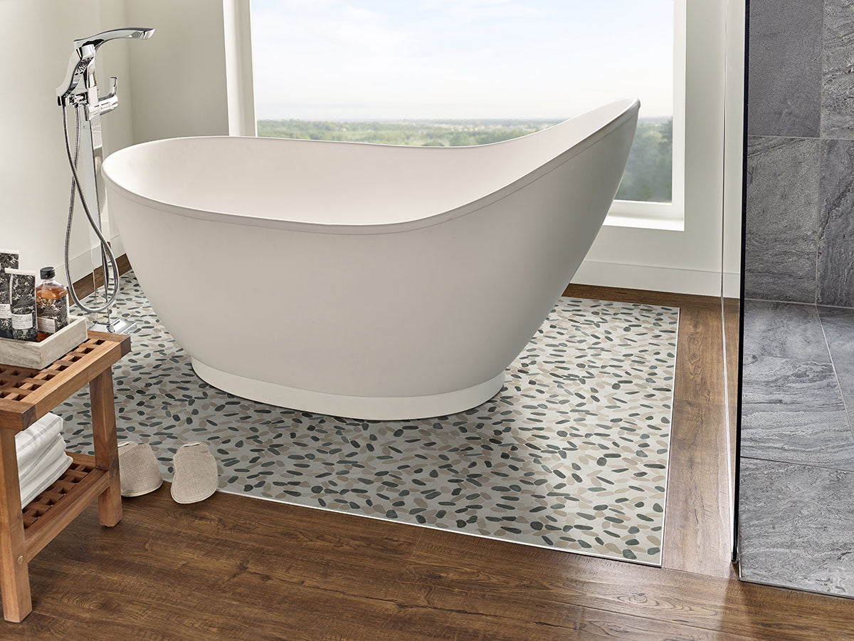 MSI Metropolitan Marble Pebble — surface detail in natural tonality