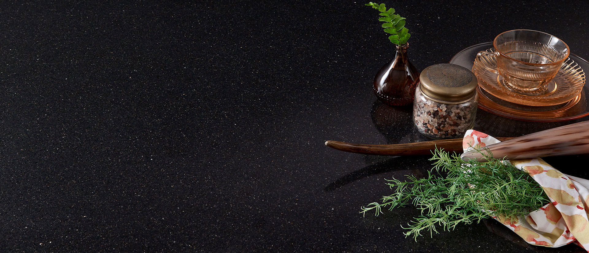MSI Midnight Majesty — surface detail in natural tonality engineered slab for kitchen and feature install