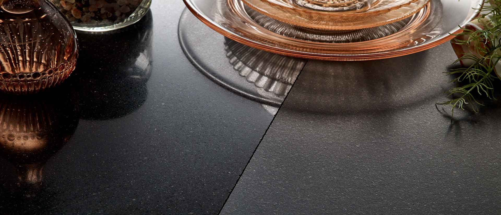 MSI Midnight Majesty — surface detail in natural tonality engineered slab for kitchen and feature install