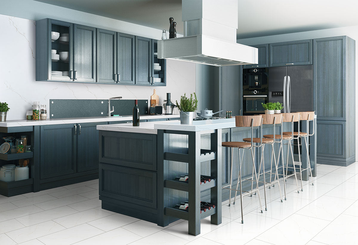 MSI Miraggio Gold — surface detail in gold tonality through-bodied porcelain for full-room install