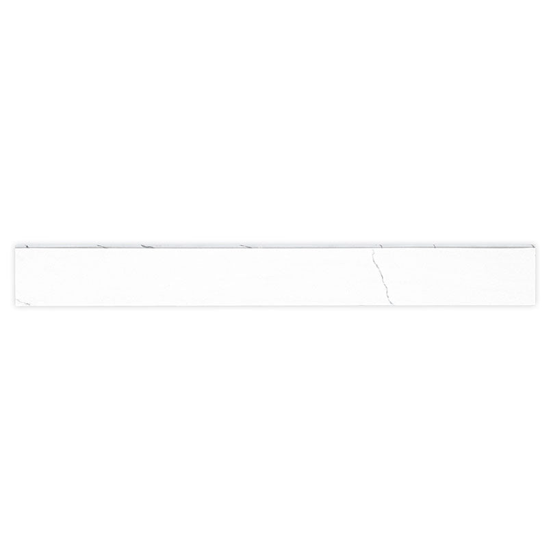 MSI Miraggio Gray 3X24 Polished Bullnose — Tile Trim in gray tonality