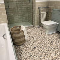 MSI Mix Marble Pebbles Tumbled Tile — surface detail in natural tonality