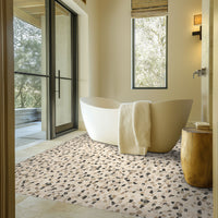 MSI Mix Marble Pebbles Tumbled Tile — surface detail in natural tonality
