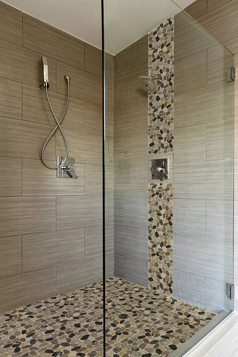 MSI Mix River Pebbles Pattern Tile — surface detail in natural tonality