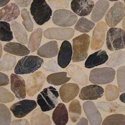 Mix River Pebbles Pattern Tile