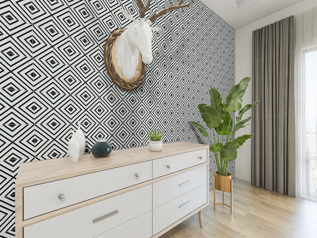 MSI Zaria Modena Encaustic Tile, surface detail in natural tonality
