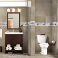 MSI Moderno Blanco Glass & Metal Tile — surface detail in natural tonality