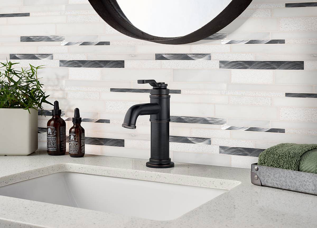 MSI Moderno Blanco Glass & Metal Tile — surface detail in natural tonality
