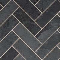 MSI Montauk Black Subway Tile 4x12 — Natural Stone Mosaic in black tonality