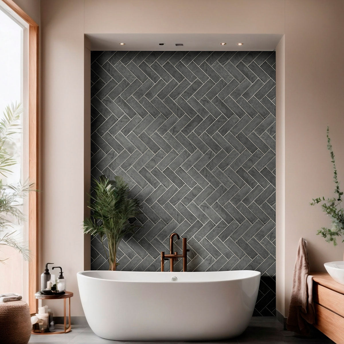 MSI Montauk Blue Subway Tile 4x12 — surface detail in blue tonality