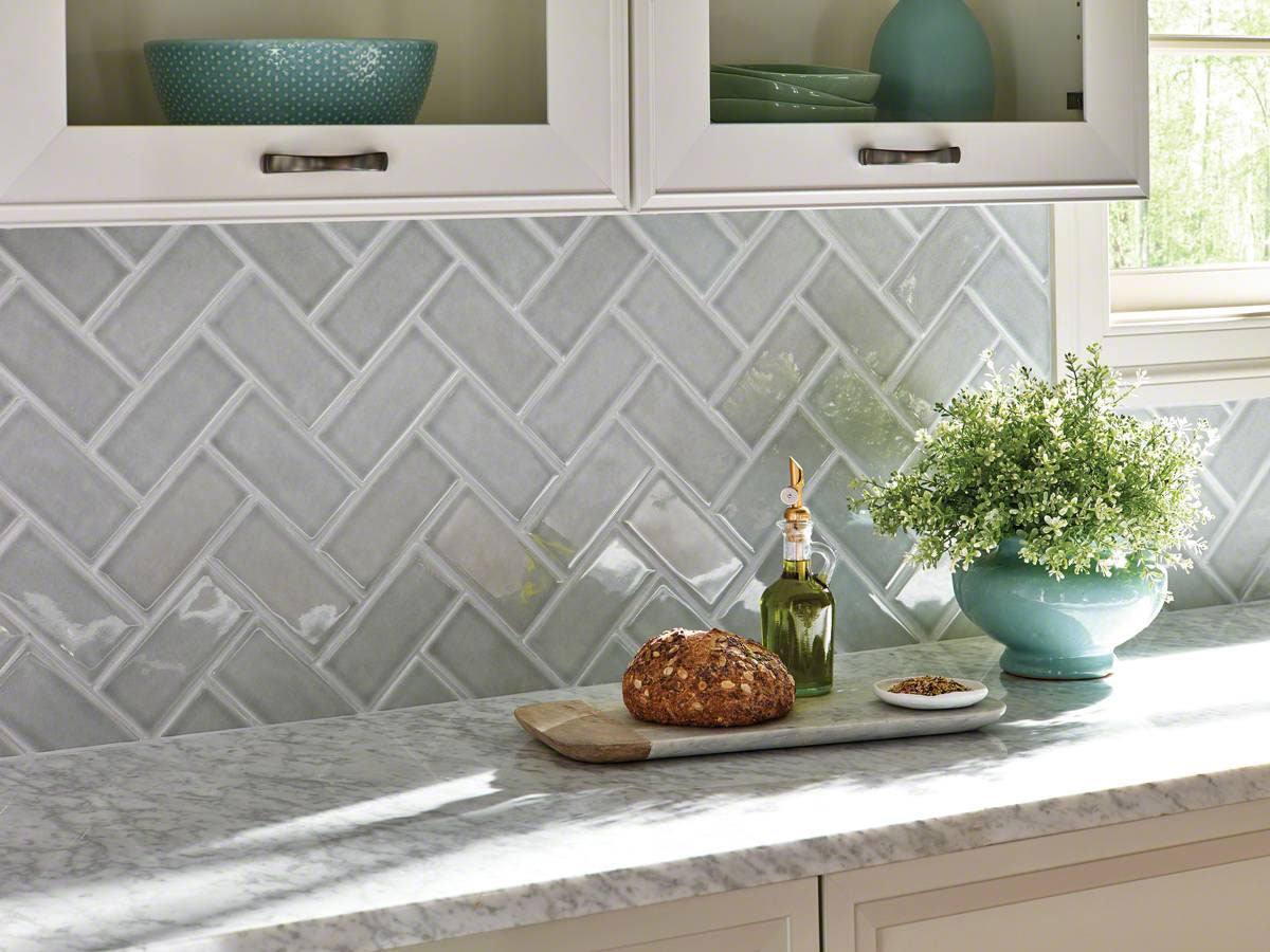 MSI Highland Park Morning Fog Subway Tile 3x6 — surface detail in natural tonality