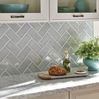 MSI Highland Park Morning Fog Subway Tile 3x6 — surface detail in natural tonality