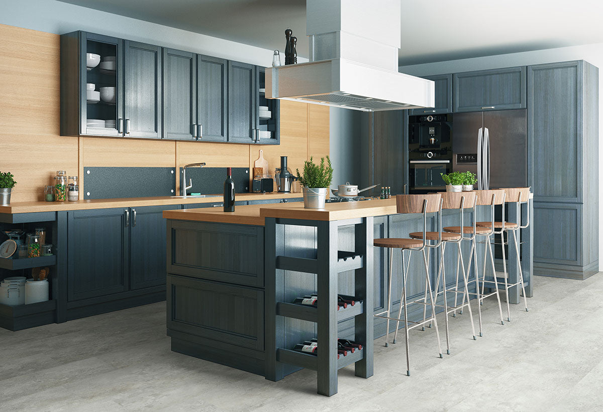 MSI Trecento Mountains Gray Luxury Vinyl Tile Flooring — surface detail in gray tonality