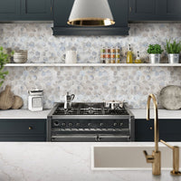MSI Akoya Pearl 3" Hexagon Mosaic Tile — surface detail in pearl tonality