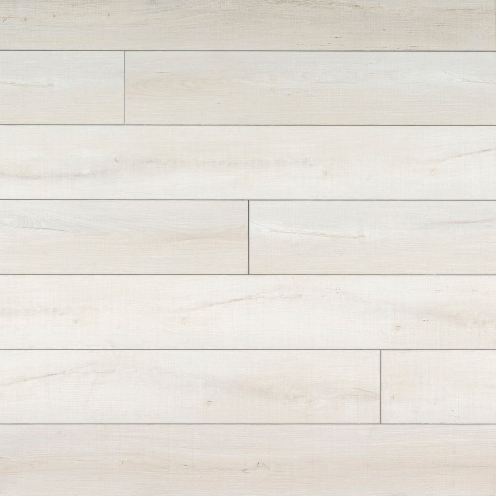 MSI Andover Whitby White Luxury Vinyl Plank Flooring in white tonality
