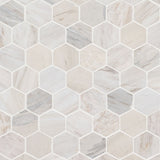 MSI Angora Polished 2" Hexagon Mosaic Tile