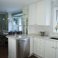 MSI Arabescato Carrara Herringbone Pattern — surface detail in natural tonality