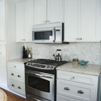 MSI Arabescato Carrara Herringbone Pattern — surface detail in natural tonality