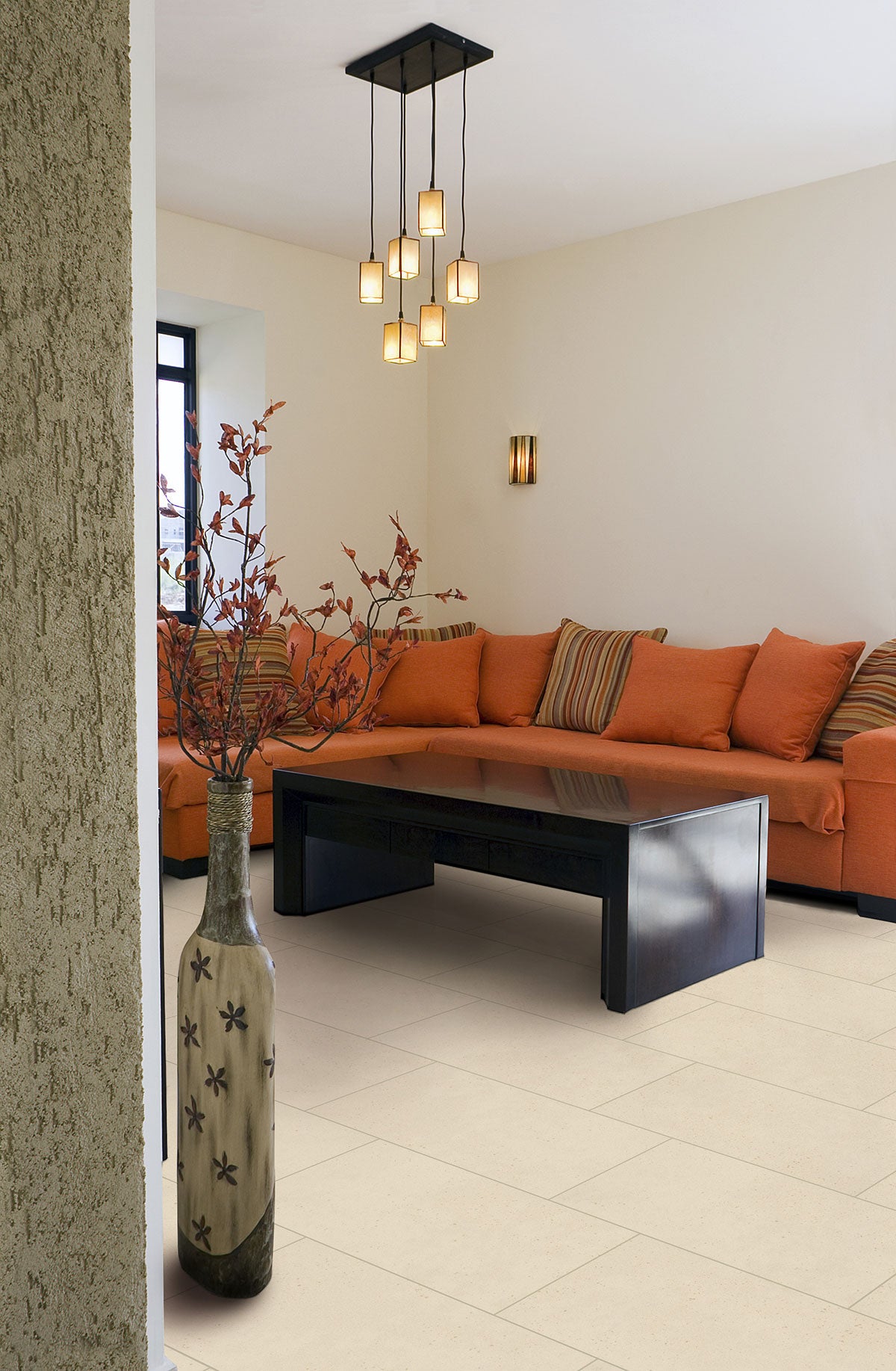 MSI Architecta Glacier — surface detail in natural tonality through-bodied porcelain for full-room install
