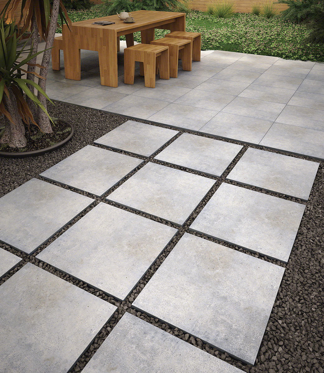 MSI Beton Grey Porcelain Paver — surface detail in grey tonality