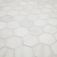 MSI Bianco Dolomite 2" Hexagon Mosaic Tile — Natural Stone Mosaic