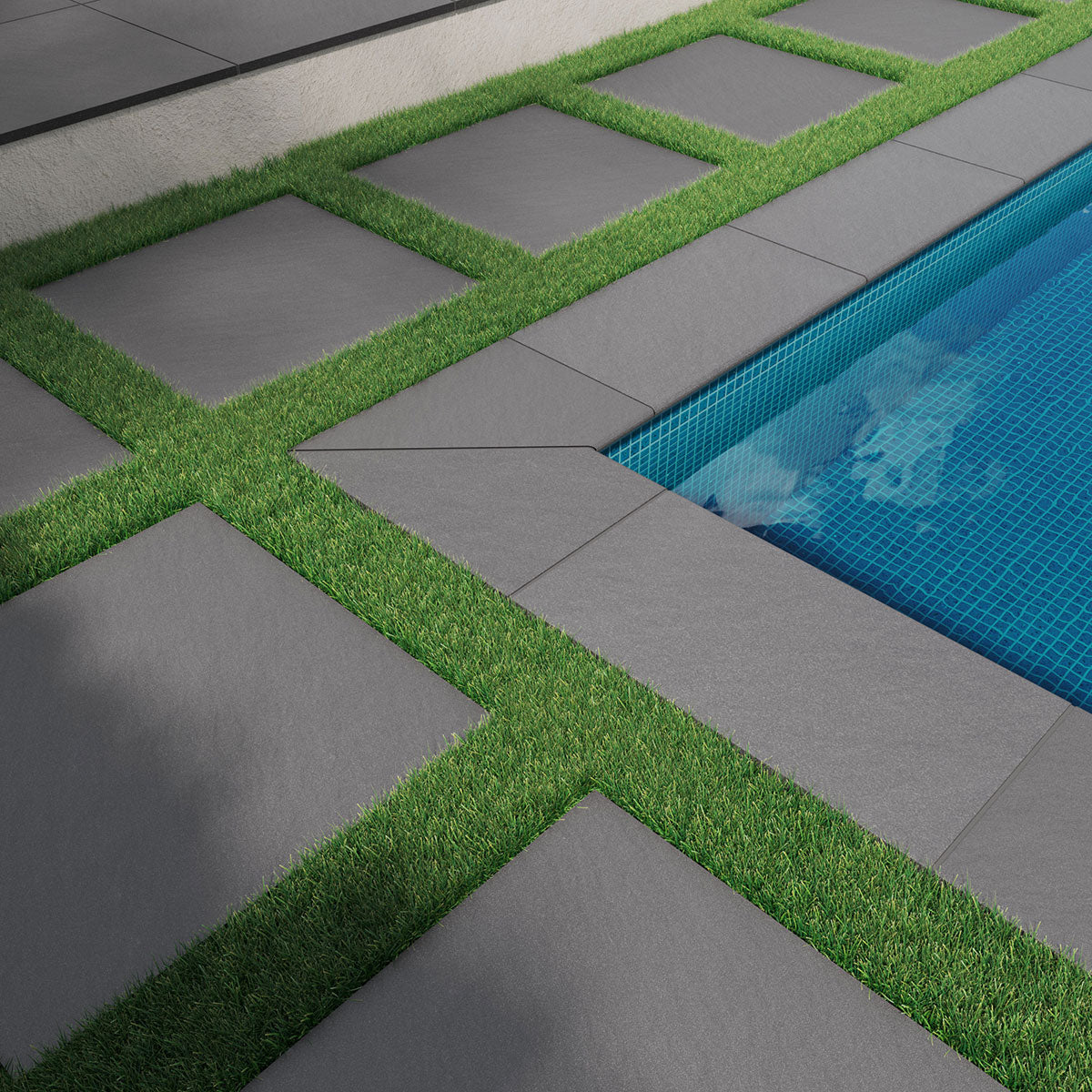 MSI Bluestone Porcelain Paver — surface detail in natural tonality