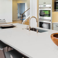 MSI Calacatta Alto Quartz — surface detail in natural tonality