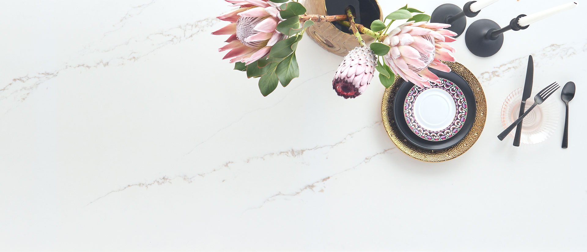 MSI Calacatta Arno, surface detail in natural tonality engineered slab for kitchen and feature install