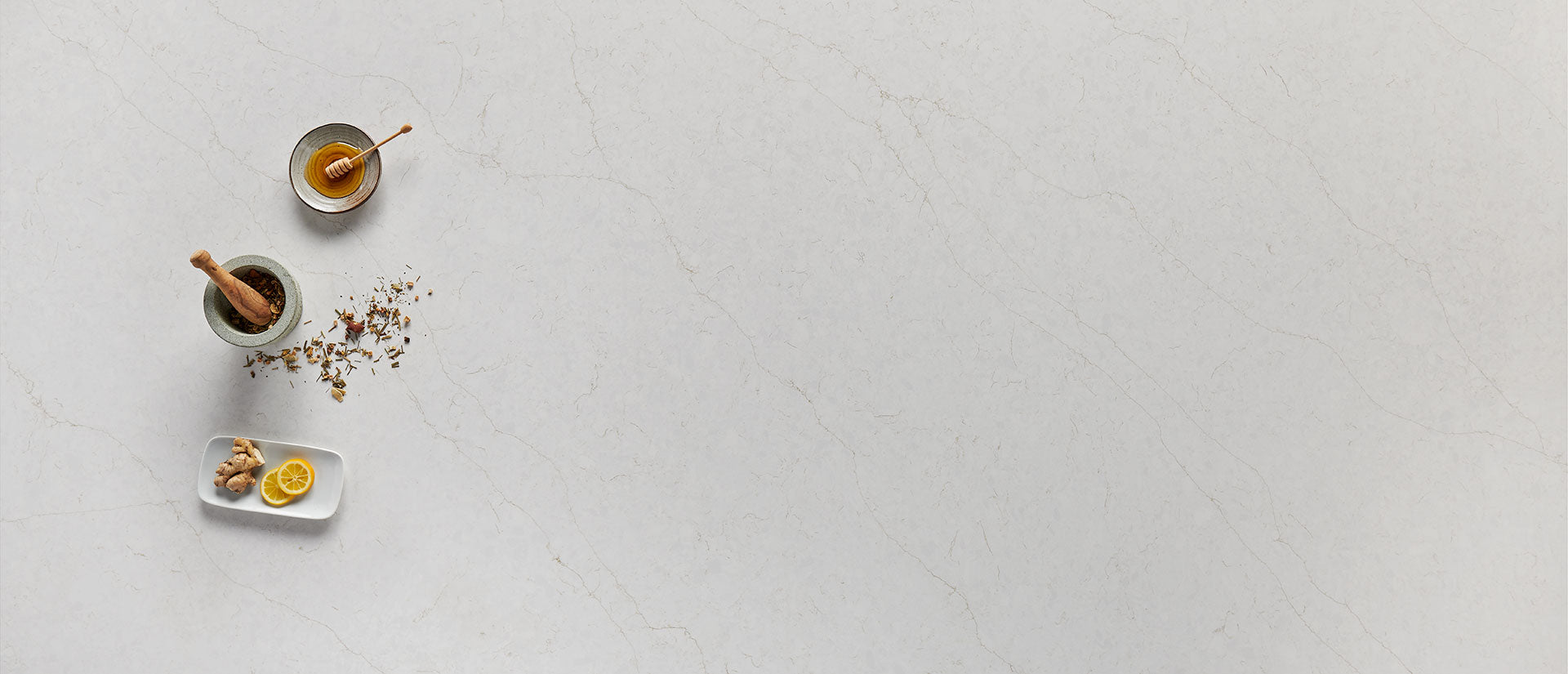 MSI Calacatta Karmelo, surface detail in natural tonality engineered slab for kitchen and feature install