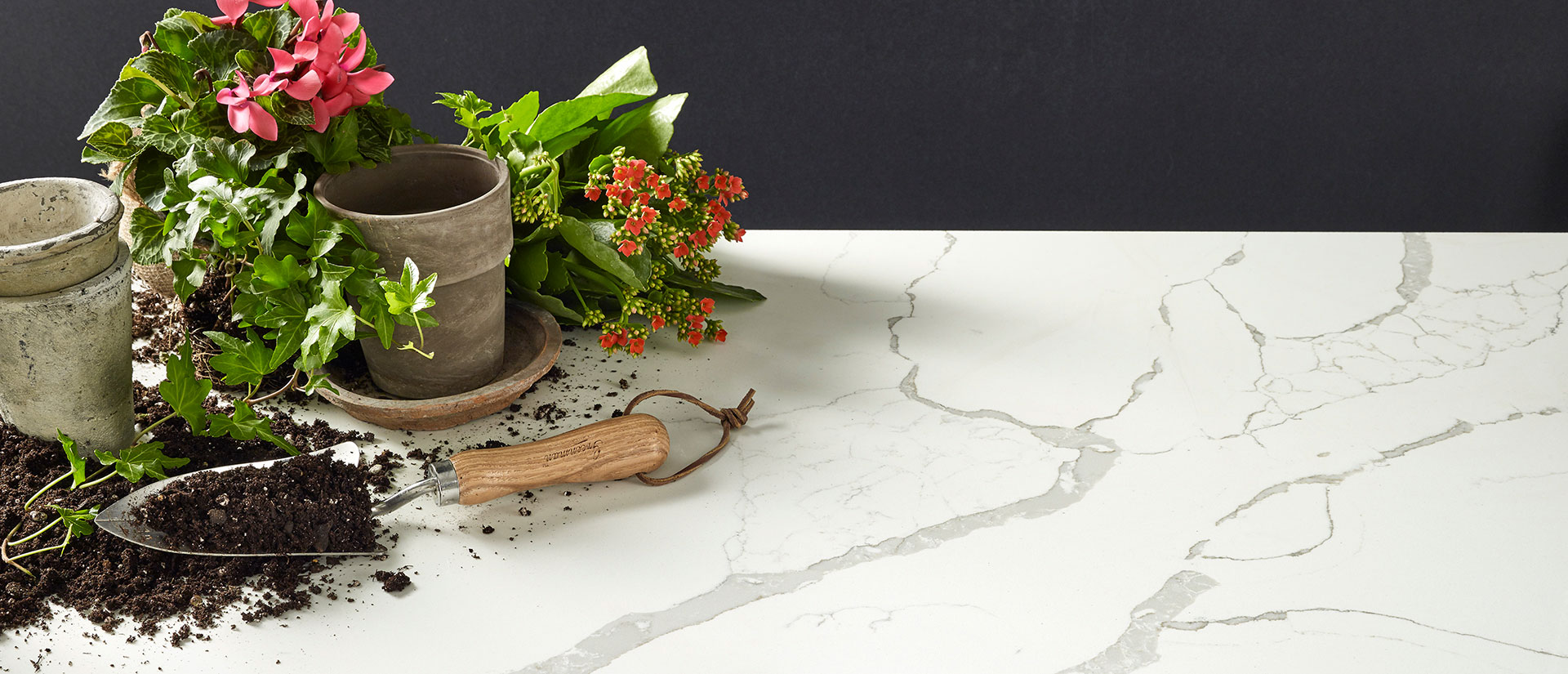 MSI Calacatta Laza, surface detail in natural tonality engineered slab for kitchen and feature install