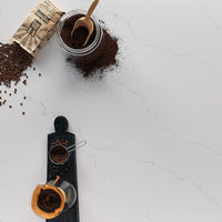 MSI Calacatta Miraggio Sienna — surface detail in natural tonality