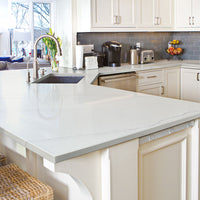 MSI Calacatta Trevi Quartz — surface detail in natural tonality