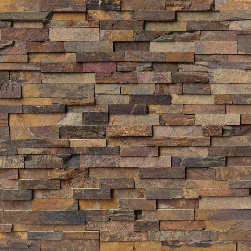 MSI California Gold Rockmount — Rockmount Stone Veneer in gold tonality