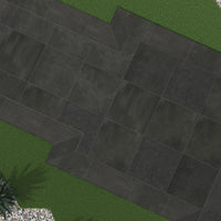 MSI Cementique Graphite Porcelain Paver — surface detail in graphite tonality