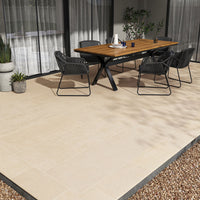 MSI Cementique Talc Porcelain Paver — surface detail in natural tonality