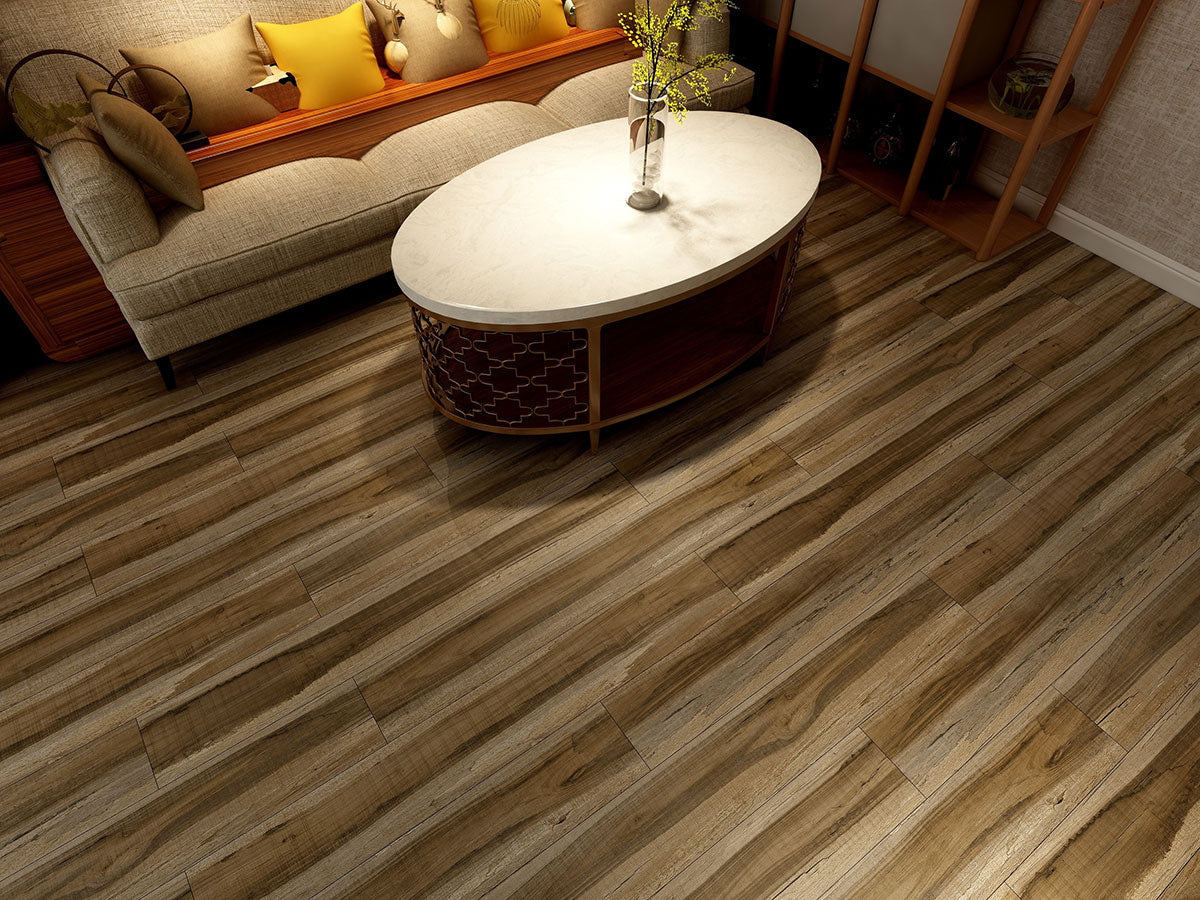 MSI Cyrus Exotika Luxury Vinyl Plank Flooring — surface detail in natural tonality